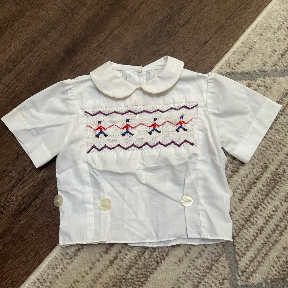 Smock Nutcracker Boys Bobby Suit Peter Pan Collar Top